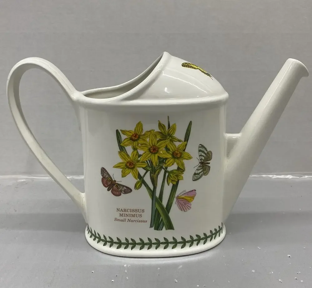 Portmeirion Botanic Garden 3 Pint Watering Can Narcissus Britain Wildflowers
